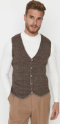 Male Knitwear Double-breasted Vest