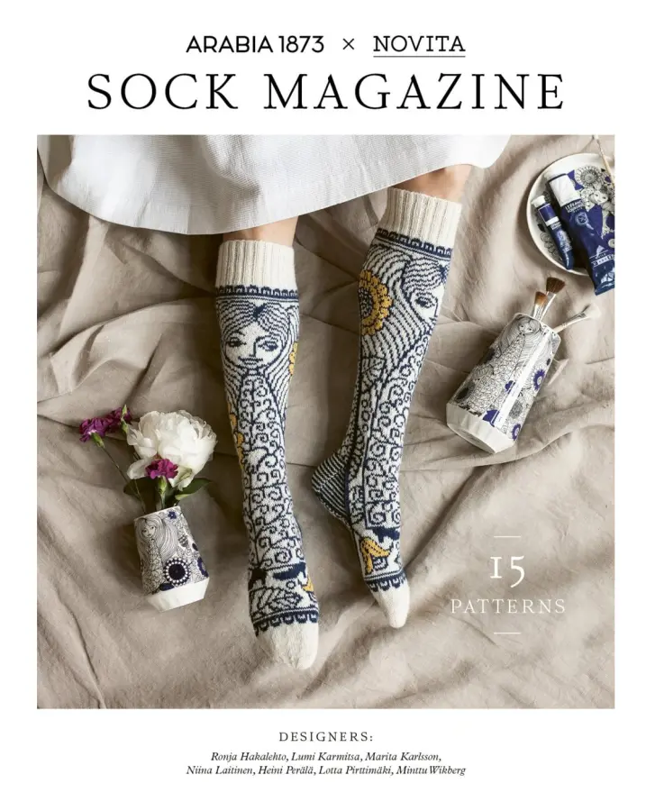 Arabia x Novita Sock magazine (svensk & engelsk text)