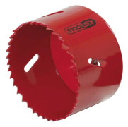 KS Tools 129.5051, Single, Borr, MDF (Medium Density Fiberboard), Metall, Icke-järnmetaller, Spånskiva, Gipsskivor, Stål, Trä, Röd, Bimetall, Snabbst