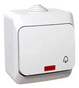 Schneider Electric Cedar Plus Tryckknapp /dörrklocka/ med belysning vit WDE000515