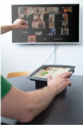 Compulocks iPad Pro 12.9" (3-6th Gen) Space Enclosure AV Conference Room Capsule - Monteringssats (hölje, bas) - 25° visningsvinkel - för surfplatta