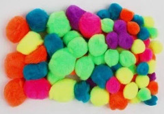 FANDY Neon MIX acrylic pompoms