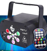 Ljus led laserprojektor med fjärrkontroll professionell scenljuseffekt