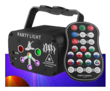 Ljus led laserprojektor med fjärrkontroll professionell scenljuseffekt
