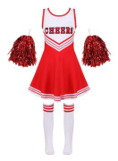 Barn cheerleading dans kostymer