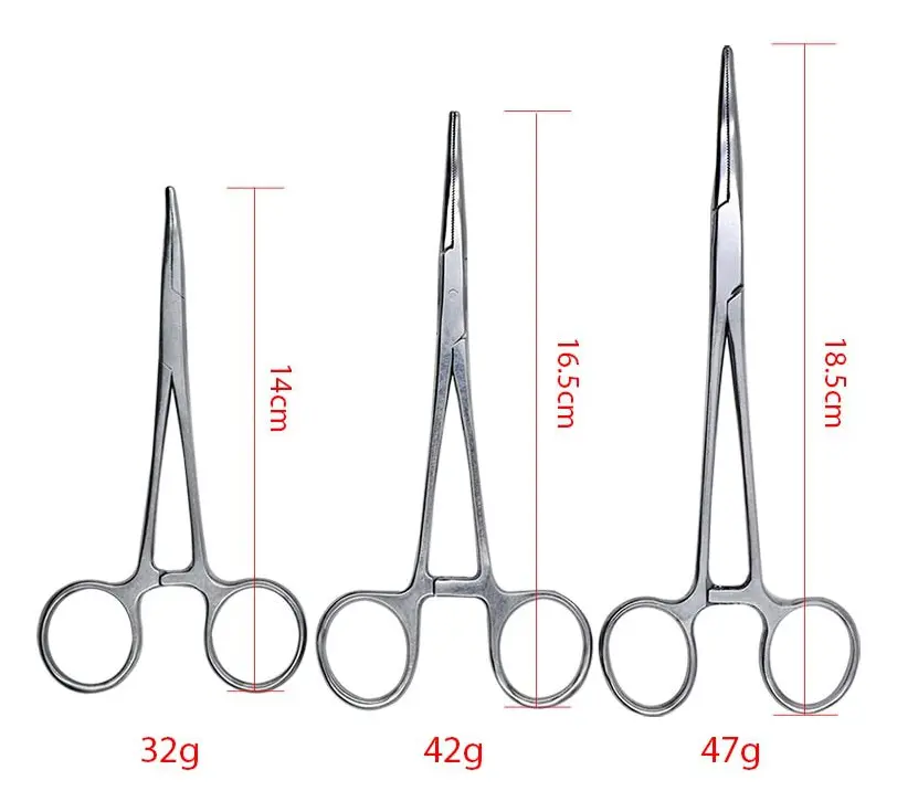 Kirurgisk pincett kirurgiskt verktygssats hemostat låsklämma
