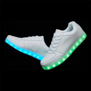 Vita LED Skor för Barn