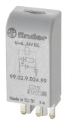 Plug-in-modul med EMC-beläggning av reläspolen, Med RC-ledning 10 st Finder 99.02.0.060.09 N/A Lämplig för modell: Finder 96.04, Finder 96.02 Bulk