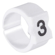 TE Connectivity STD12W-1 Märkningsclip Tryck 1 Ytterdiameter-område 4.50 till 6 mm 028690-000
