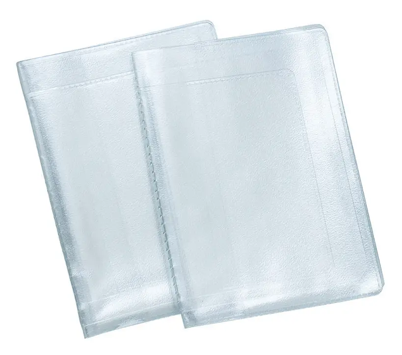 Pvc vattentätt transparent auto dokumentomslag, skydd för körkort