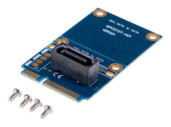 Mini pci-e express sata ssd-kortplats till 7-polig sata hdd-konverteringskortadapter