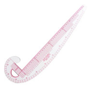 Multifunktionslinjal med fransk kurva i plast