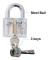 Transparent hårdvara cutaway lock pick