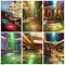 Disco rgb led laser scen beam ljus ljud