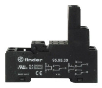 Finder 95.95.30 Reläuttag Passar till serien: Siemens Bauform S00 Finder 40.51, Finder 40.52, Finder 40.61 Bricka 10 st