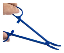 Plast hemostat pincett vassa