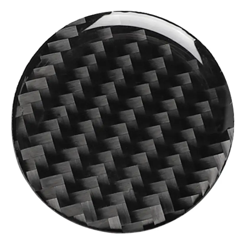 Central kontroll multimedia knopp dekoration klistermärken kolfiber
