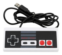 Handkontroll, för Nintendo NES Classic Mini Edition, USB, VIT