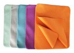 Vacker färg mjuk mocka glasögon renare glasögon mikrofiber ren trasa