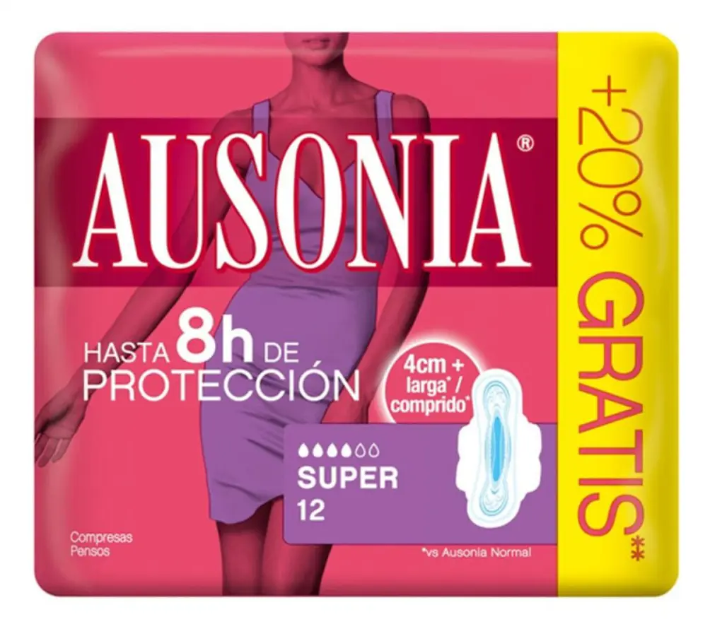 Super-dambinda med vingar Ausonia (12 uds)