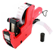 Etikettdispenser - 300 Röda Etiketter