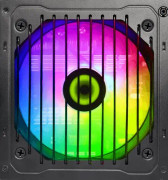 Psu rgb pc strömförsörjning 600w halvmodul 80+ brons, rgb fläkt