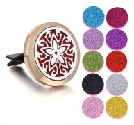 Bil parfym diffusor klipp, eterisk olja diffuser-locket hängande halsband