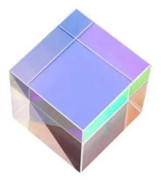 Dikroisk optisk färg x-cube fyra sidor polerat glas prisma regnbågsglas