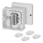 Hensel DP 9025 Avgreningsbox (L x B x H) 49 x 88 x 88 mm Grå-vit (RAL 7035) IP54 1 st