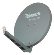 TV S75QSD-G. Ingångsfrekvensområde: 10,7 - 12,75 GHz, förstärkning dBi (med antennkabel): 38,5 dBi. Vikt: 8,5 kg. Produktens färg: Grafit. Material: a