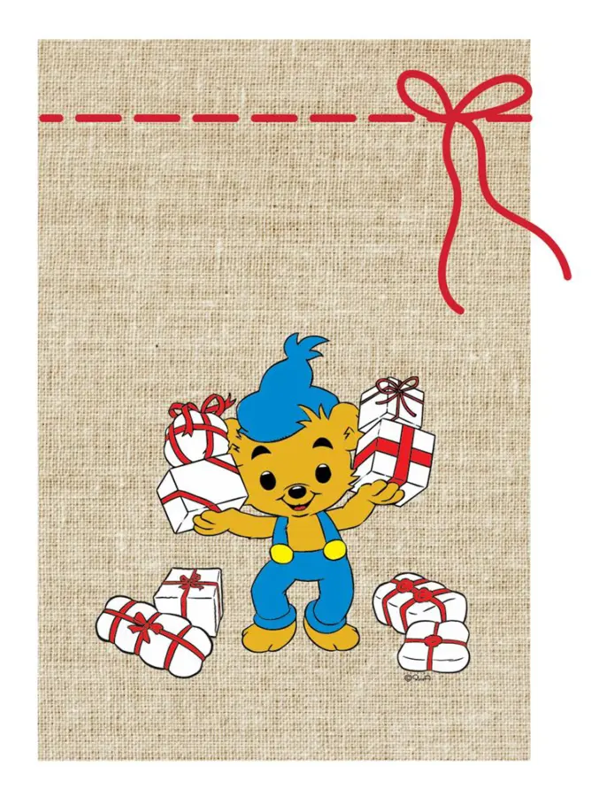 Julklappssäck med Bamse