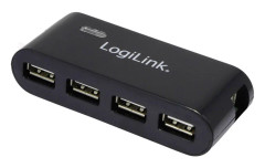LogiLink UA0085 4 Port USB 2.0-Hub Svart