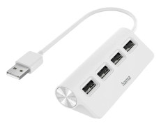 Hama Hub Usb-A 2.0 4X Portar 480 Mbit/S Vit
