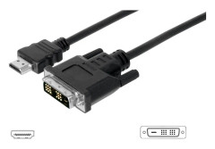 OEM SkärmHDMI-DVI M/M 5 m