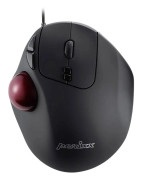 Perixx PERIMICE-517 D Trackball USB Laser Svart 7 Knappar 400 dpi, 1000 dpi Ergonomisk, Inbyggd trackball