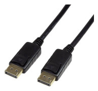 LogiLink DisplayPort Anslutningskabel 5.00 m Svart [1x DisplayPort hane - 1x DisplayPort hane]