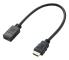 SpeaKa Professional HDMI Förlängningskabel 30.00 cm Audio Return Kanal, guldpläterad kontakt Svart [1x HDMI hane - 1x HD