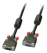 LINDY VGA Förlängningskabel VGA 15-polig Kontakt, VGA 15-polig Uttag 2.00 m Svart 36393 VGA-kabel
