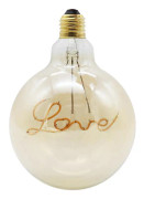 G125 Edison Lampa Vintage E27 Lamphållare Lampa Kärlekslampa 110V 4W Energibesparande dekorativa