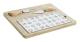Snacksbricka DKD Home Decor Multicolour Bambu Stengods 4 Delar (24,5 x 20 x 1,2 cm)