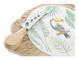Ostbricka DKD Home Decor Multicolour Bambu Stengods Tropiskt 28 x 18 x 3 cm