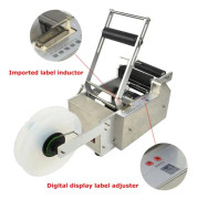 LT-50S halvautomatisk etiketteringsmaskin för flaskor med digital display