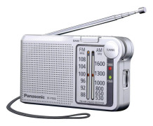 Panasonic DAB-radio -RF-P150DEG - privat radio - AM/FM - Mono - Silver
