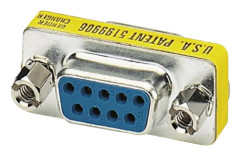 Phoenix Contact Seriell, Parallel Adapter [1x D-SUB hona 9-pol - 1x D-SUB hona 9-pol] Gul