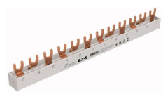 Eaton kopplingssats/busskena 3F 63A 10 mm² gaffelformad (12 mod.) möjlighet att kapa EVGK-3PHAS/12MODUL EP-501069