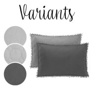 AmeliaHome AmeliaHome Decorative pillowcase with pompoms MEADORE 50x70 pink