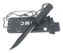 Survival kniv - Rostfritt stål - 5,8 cm - Skyddshölje - Vikt 30g - Unisex