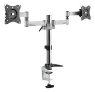LOGILINK BP0077 LOGILINK - Double monitor desk mount, aluminum