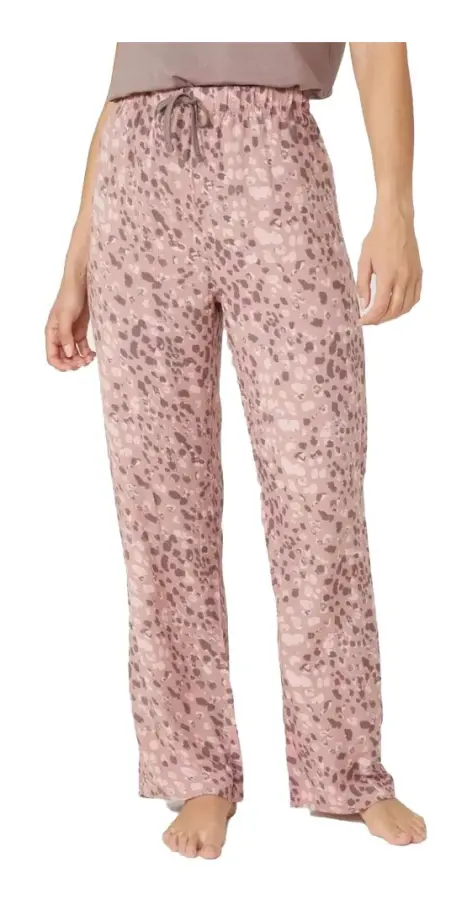Debenhams Kvinnor/Damer vävda pyjamasbyxor med leopardtryck