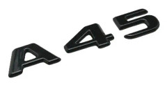 Gloss Glans Black Svart A45 Car Letter Number Rear Bak- Trunk Boot Badge Emblem For Mercedes Benz